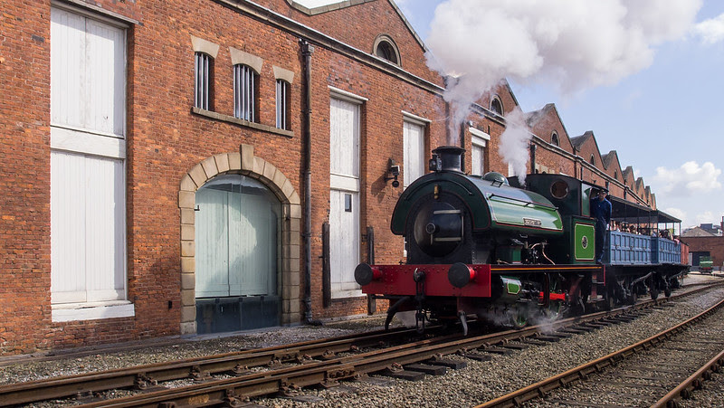 A steam train outside of the Manchester Museum of Science and Industry | Advice on free things to do from the folks at Manchester Bites food tours
