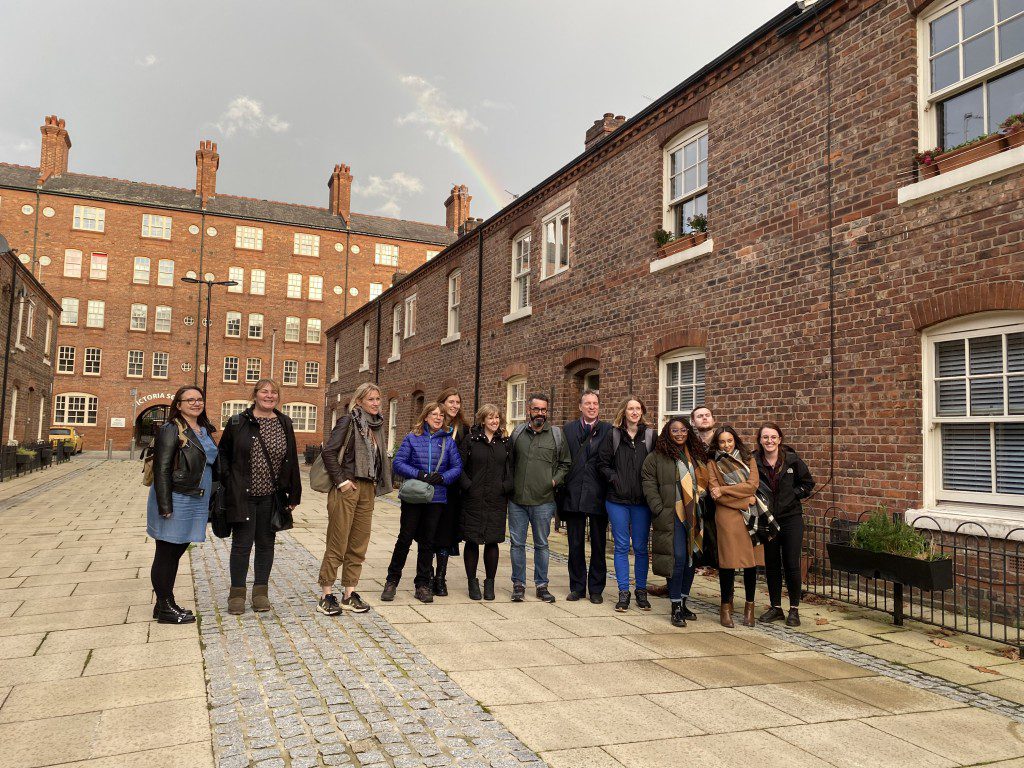 A corporate team enjoying one of our food tours